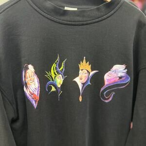 the dark side of Disney with this rare vintage Disney Villains crewneck